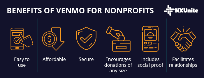 Here are the benefits of using Venmo for nonprofits.