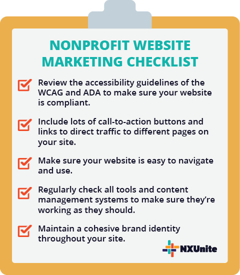 Creating your organization’s website is an essential component of nonprofit marketing.