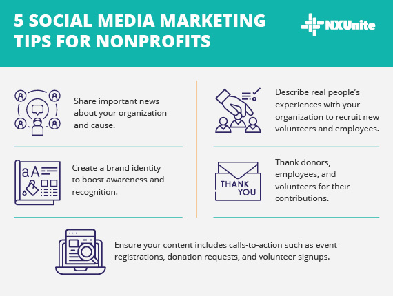 Use nonprofit social media marketing to engage with your supporters.