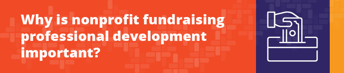 This section explains why fundraising professional development is important. 