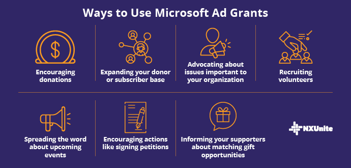 There are so many different ways to use Microsoft Ad Grants.
