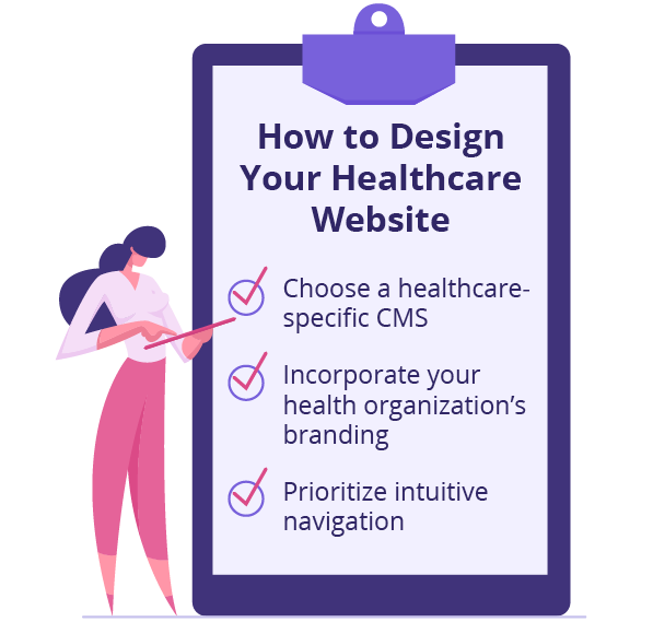 Follow these tips to design a comprehensive healthcare website.