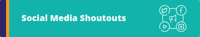 Posting shoutouts on social media is a great public donor recognition idea.