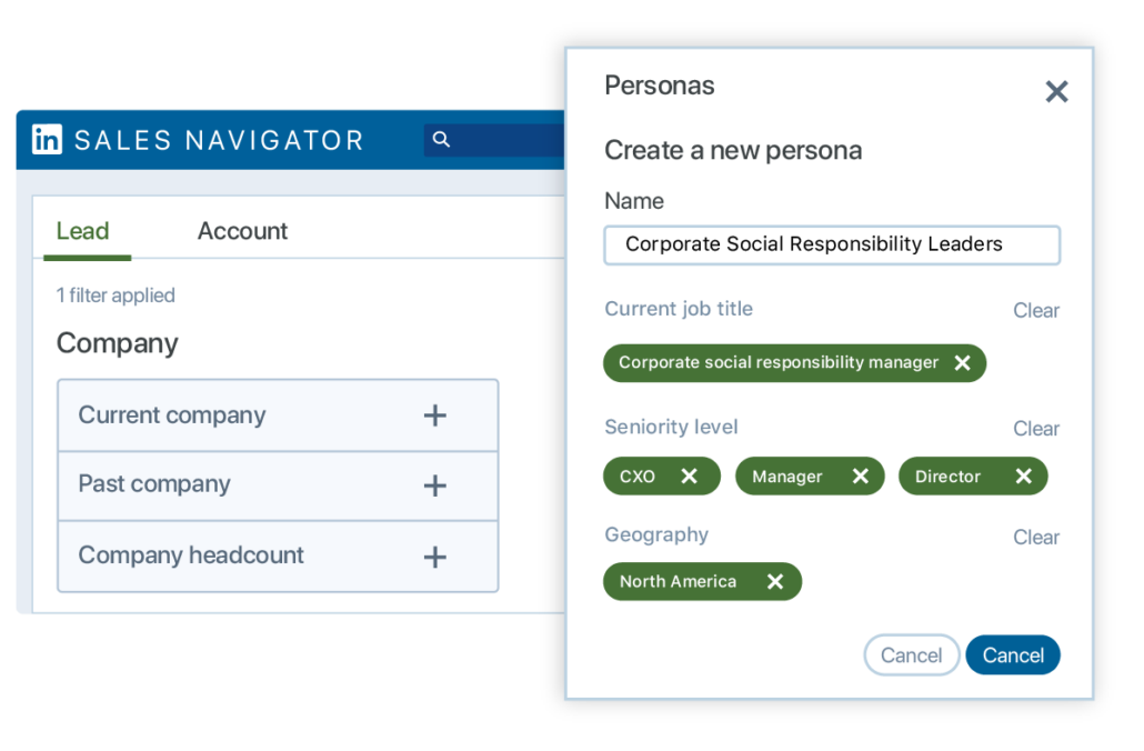 Using LinkedIn Sales Navigator as a corporate sponsorship search tool